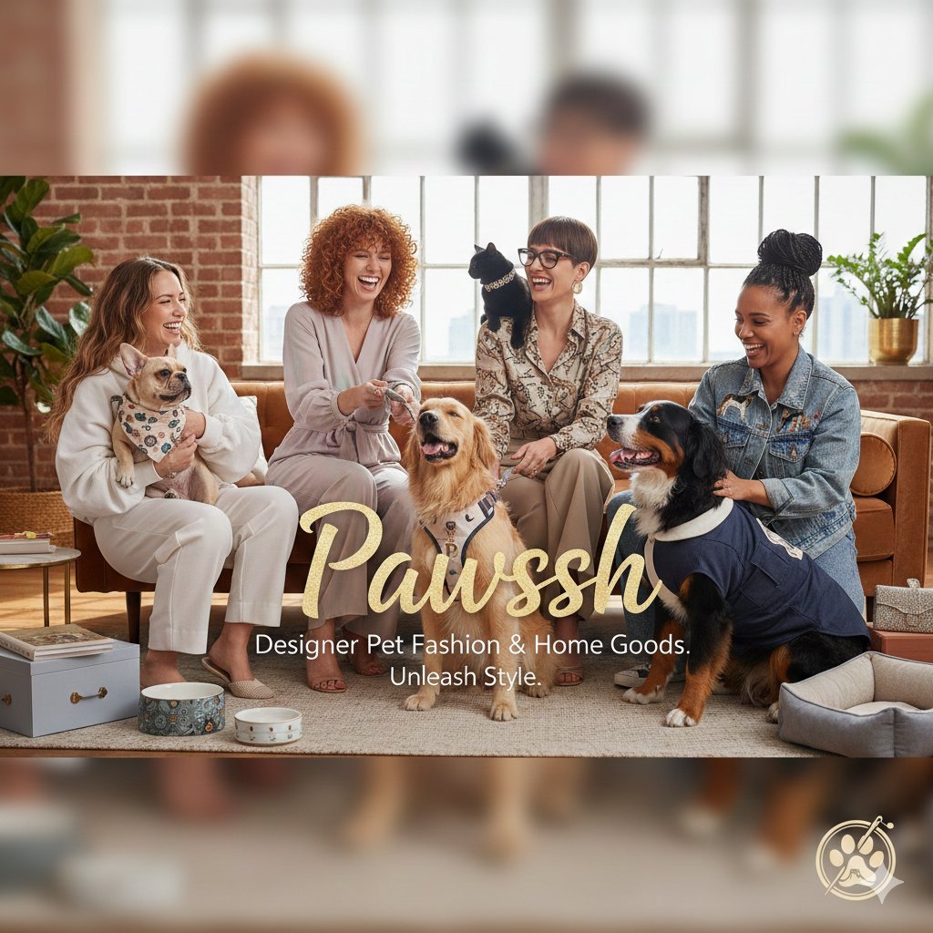 Pawssh designer pet fashion and home goods for dogs and cats